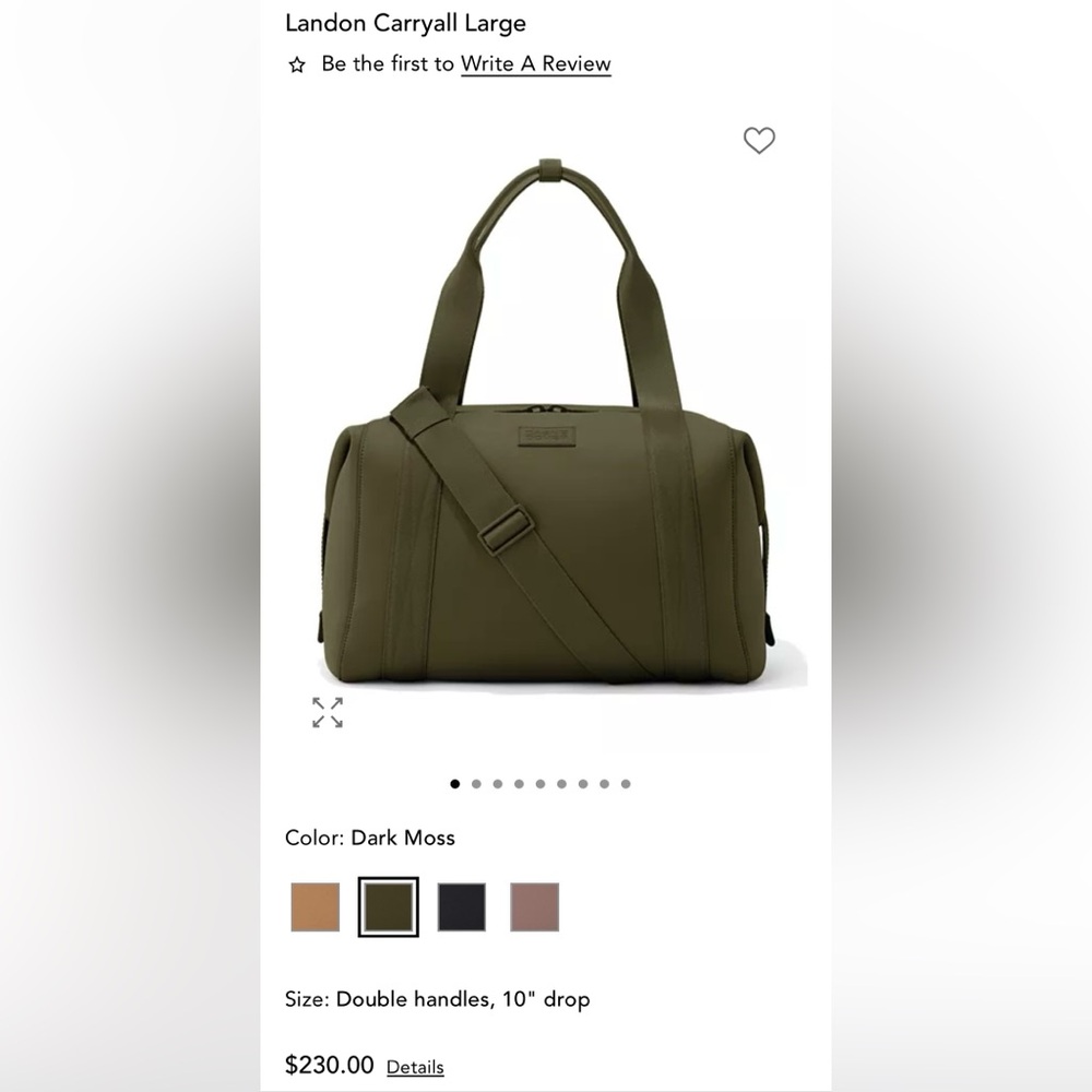 Dagne Dover Mesh Landon Carryall Olive Green